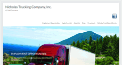 Desktop Screenshot of nicholastrucking.com